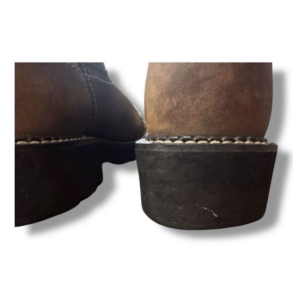 Ariat FATBABY Leather Cowgirl Boots Western Brown Outdoor Farm Women’s Size 7B - Picture 9 of 15